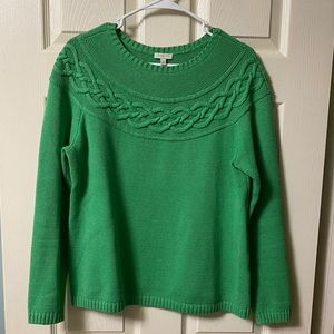 Talbots Green Sweater Sz M